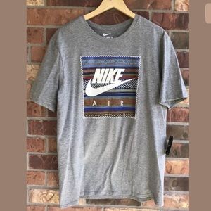 Nike Shirt Graphic AA7736-063 Gray Aztec Print NWT